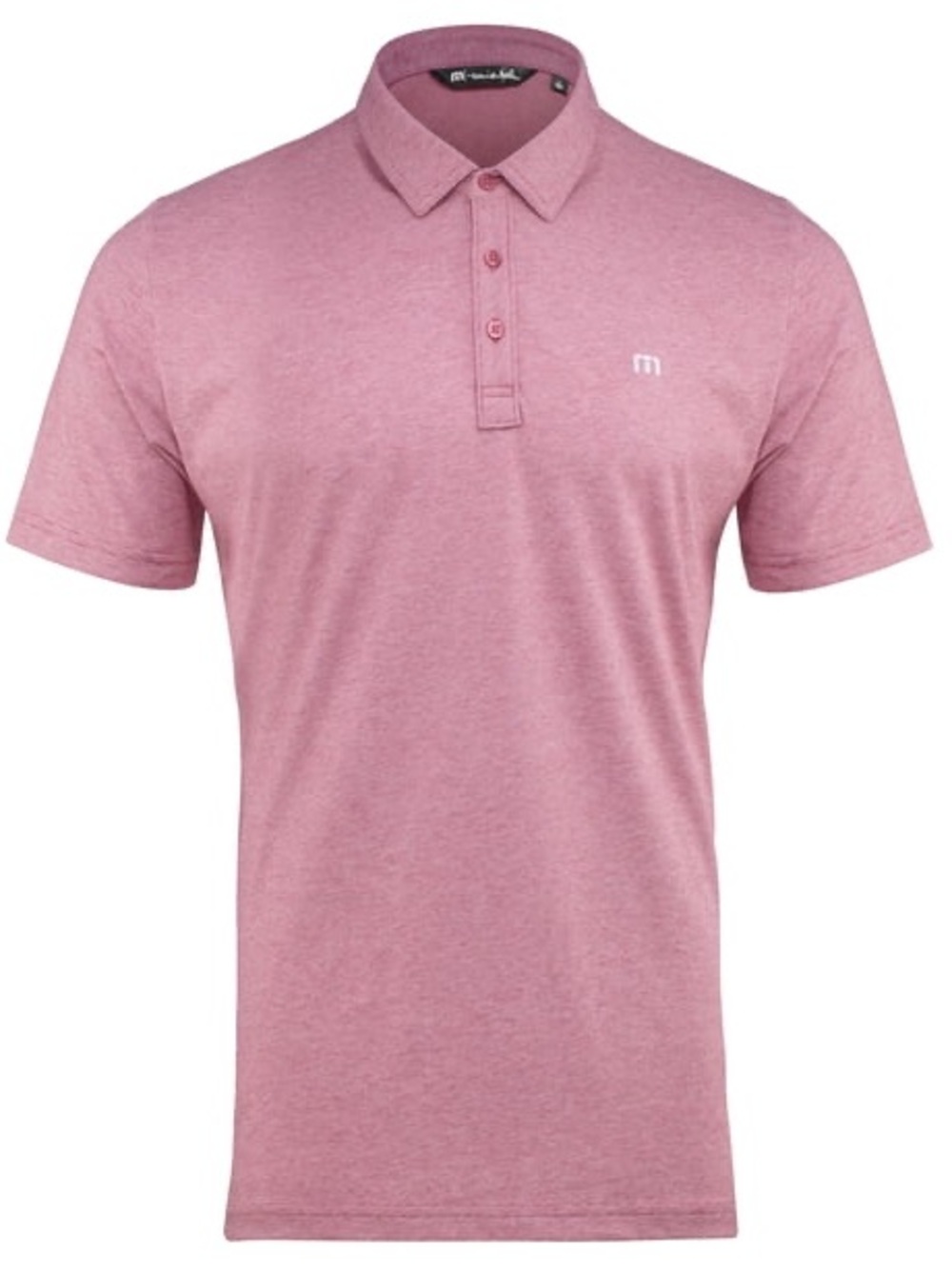 Travis Mathew Zinnia Golf Polo Shirt Mens XL Heather Red Short Sleeve Cotton